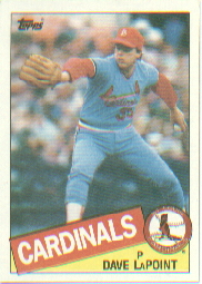 1985 Topps Baseball Cards      229     Dave LaPoint